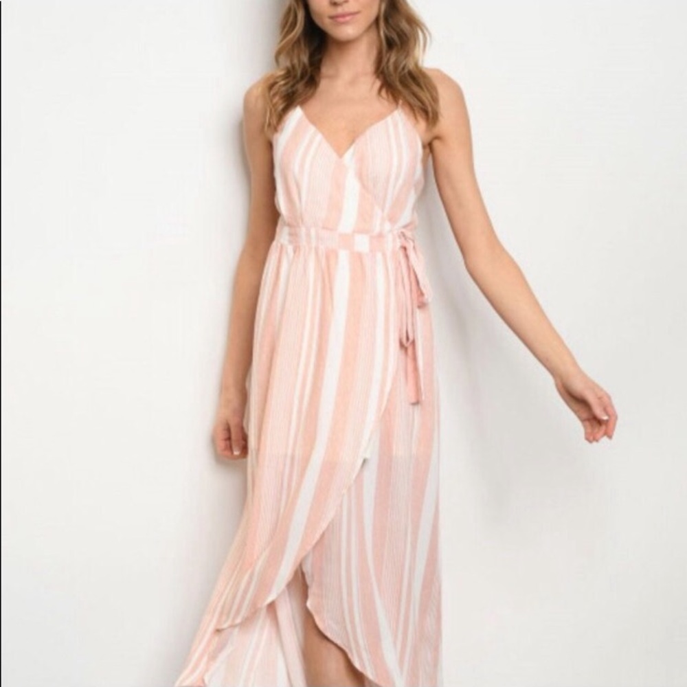 Wrap hi lo dress